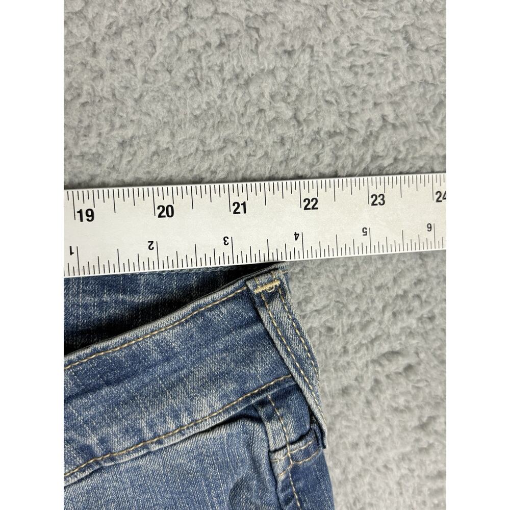 Levi Strauss Jeans Womens 24/w37 43x25 Blue Distressed Casual Cowgirl City - Picture 6 of 11